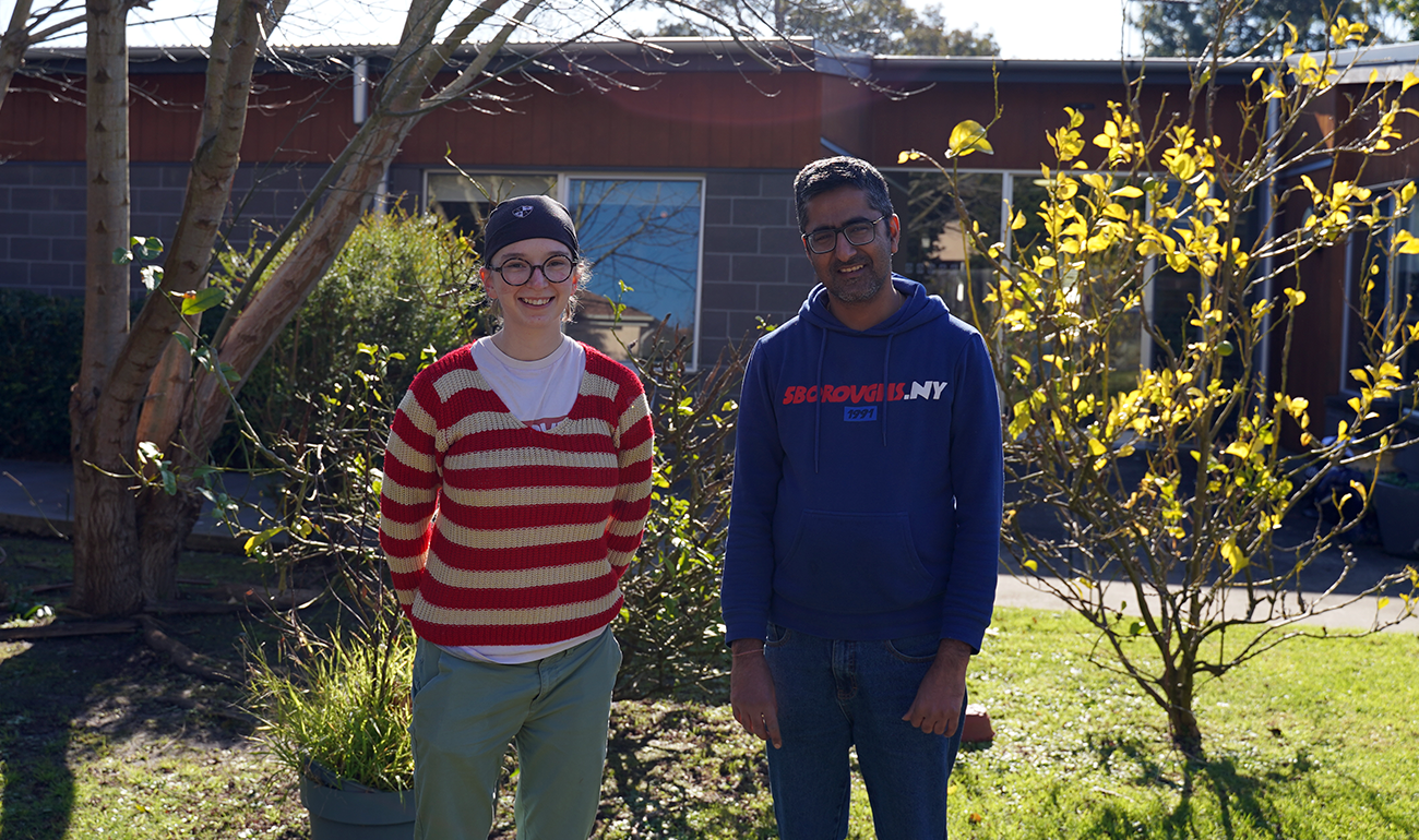 Image: Two Yooralla Disability Support Workers smiling